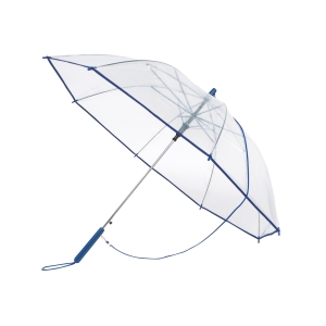 Parasol automatyczny, PANORAMIC, niebieski/transparentny