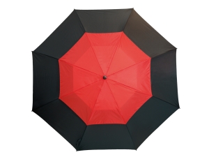 Parasol golf, MONSUN, czarny/czerwony