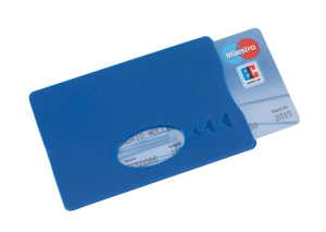 Etui na karte kredytową, SAVER, niebieski