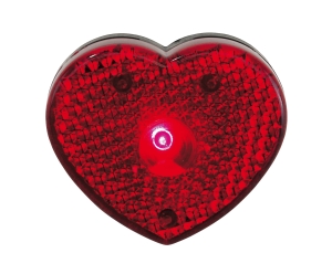 Lampka w kształcie serca, VISIBLE, czerwony