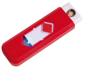 Zapalniczka z USB, FIRE UP, czerwona