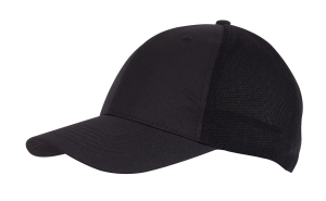6 segmentowa czapka, PITCHER, czarny