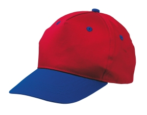 Czapka baseballowa dziecięca, CALIMERO, niebieski/czerwony