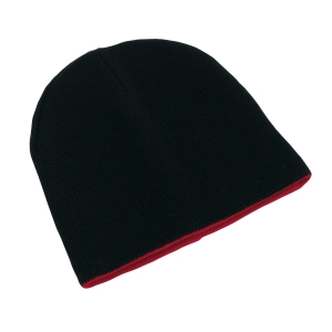 Dwustronna czapka, NORDIC, czarny/czerwony