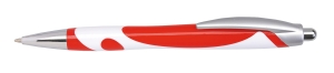 Długopis, MODERN, czerwony/biały