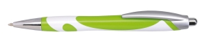 Długopis, MODERN, zielony/biały