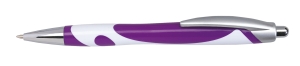 Długopis, MODERN, fioletowy/biały