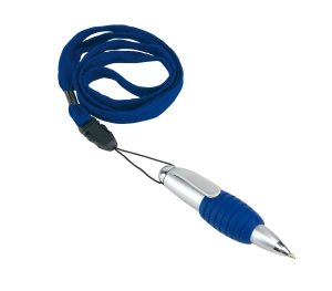 Długopis, TWISTER, niebieski/srebrny