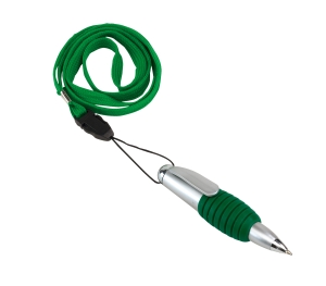Długopis, TWISTER, zielony/srebrny