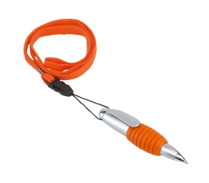 Długopis, TWISTER, pomarańczowy/srebrny