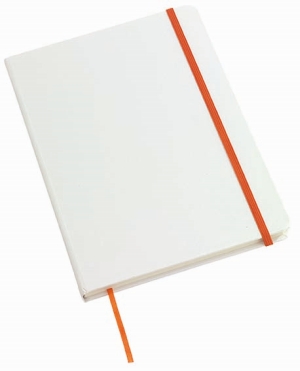 Notes AUTHOR format A5, biały/pomarań