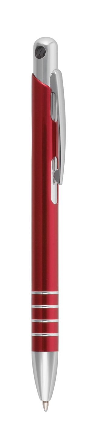 Długopis metalowy, SOKRATES, czerwony