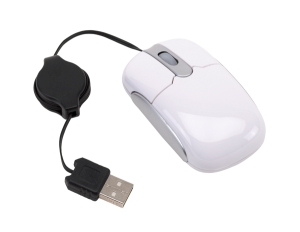 Mini mysz USB, INPUT, biały