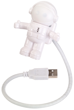 Lampka USB, ASTRONAUT, biały