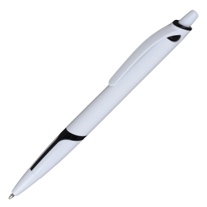 Długopis Nice, czarny/biały 