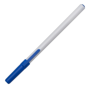 Długopis Clip, niebieski/biały 