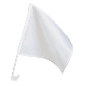 Flaga samochodowa, biały 