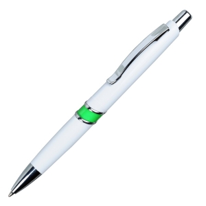 Długopis Shorty, zielony/biały 