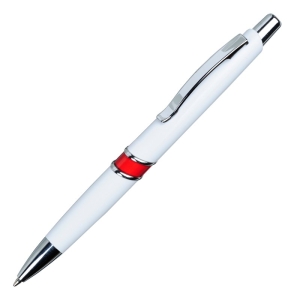 Długopis Shorty, czerwony/biały 