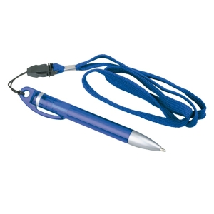 Długopis Lanyard, niebieski 