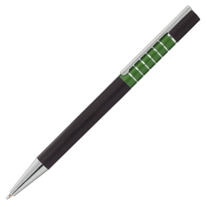 Długopis Moreno, zielony/czarny 