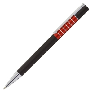 Długopis Moreno, czerwony/czarny 