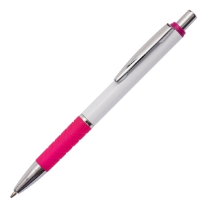 Długopis Rapido, różowy/biały 