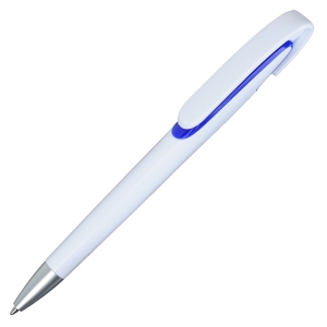 Długopis Advert, niebieski/biały 