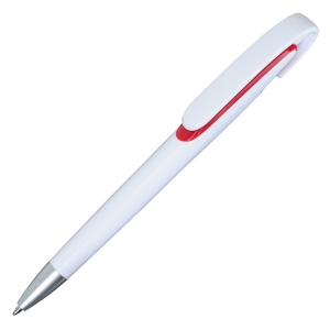 Długopis Advert, czerwony/biały 