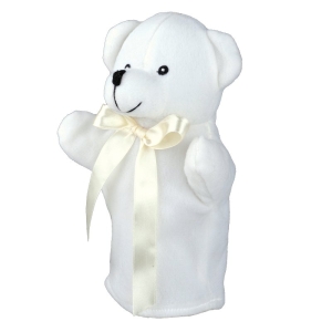 Pacynka Teddy Bear, biały 